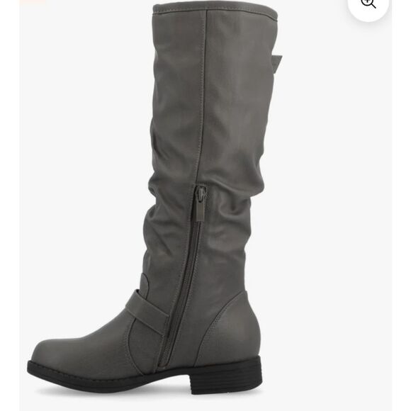 NEW Journee Collection Knee-high Riding Boots Stormy Grey Size 9 - Picture 9 of 11